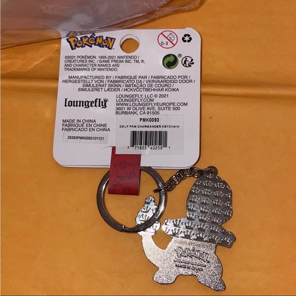 Exclusive Loungefly Pokemon Charmander Mini Backpack & Keychain - Picture 9 of 12